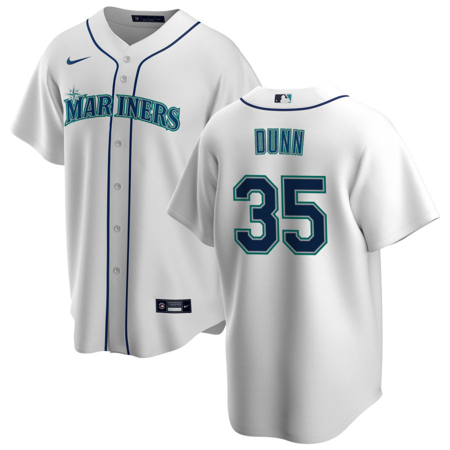 Nike Men #35 Justin Dunn Seattle Mariners Baseball Jerseys Sale-White